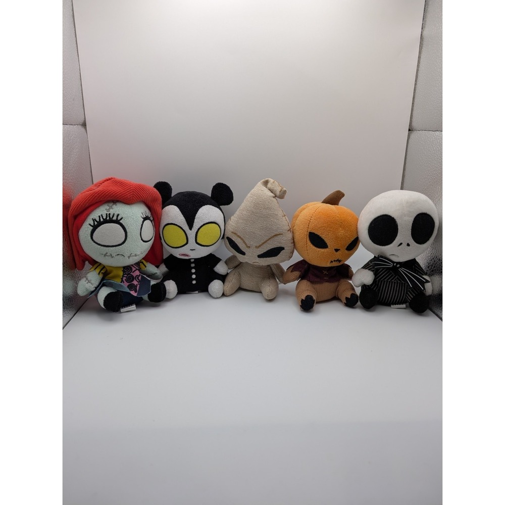 Funko Mopeez Nightmare Before Christmas 5 Plush Lot Jack Sally Pumpkin King
